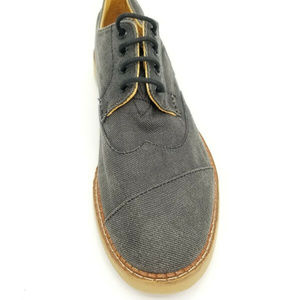 Brogue Youth – Sneaker Aus Canvas, Schnürung, Flache Sohle, Ash Twill